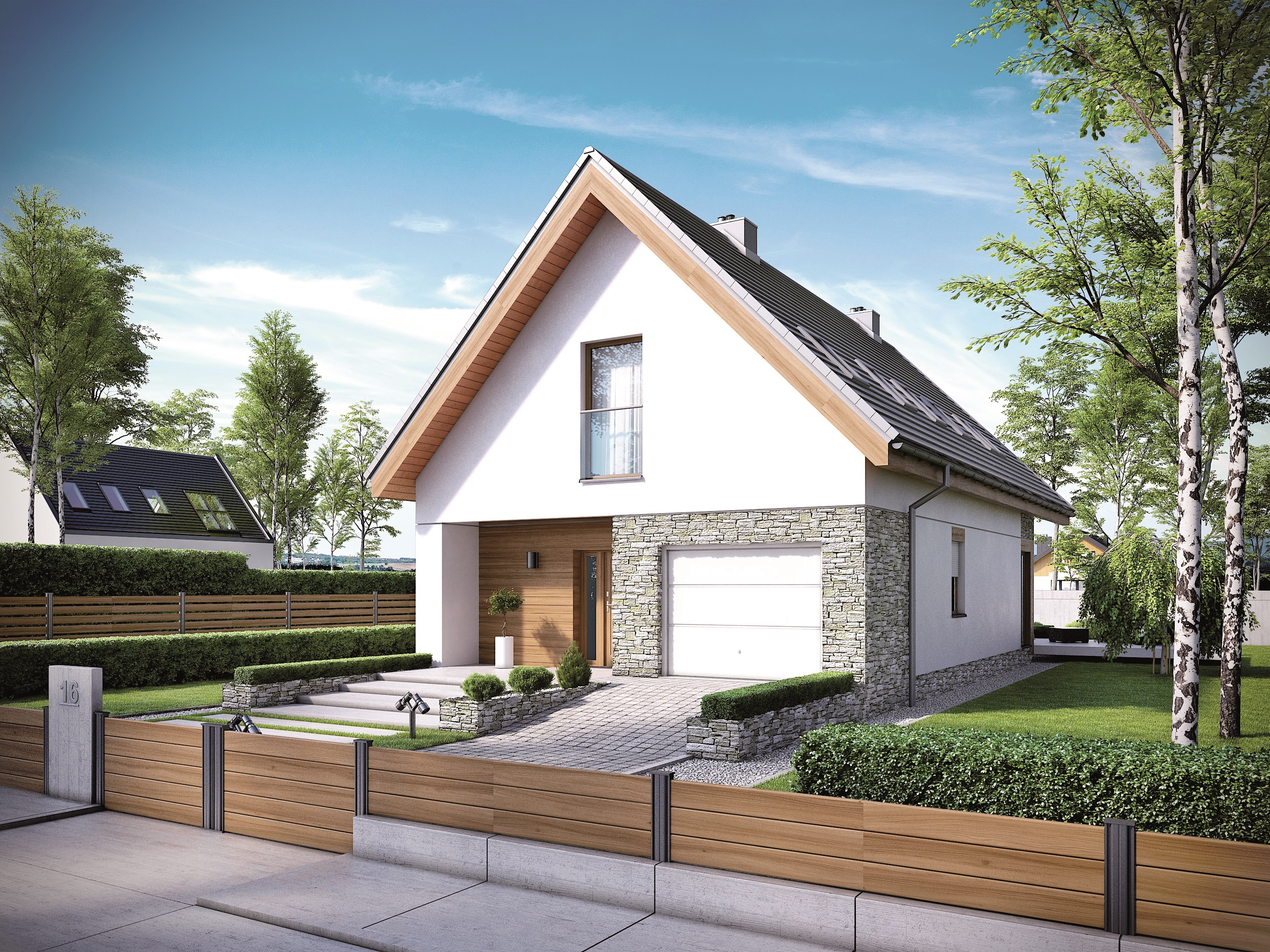 Дом 60кв м газобетона с мансардой